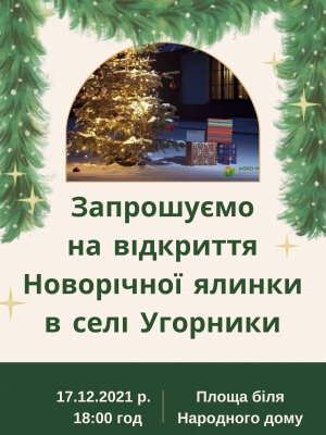 ВІДКРИТТЯ НОВОРІЧНОЇ ЯЛИНКИ В С. УГОРНИКИ